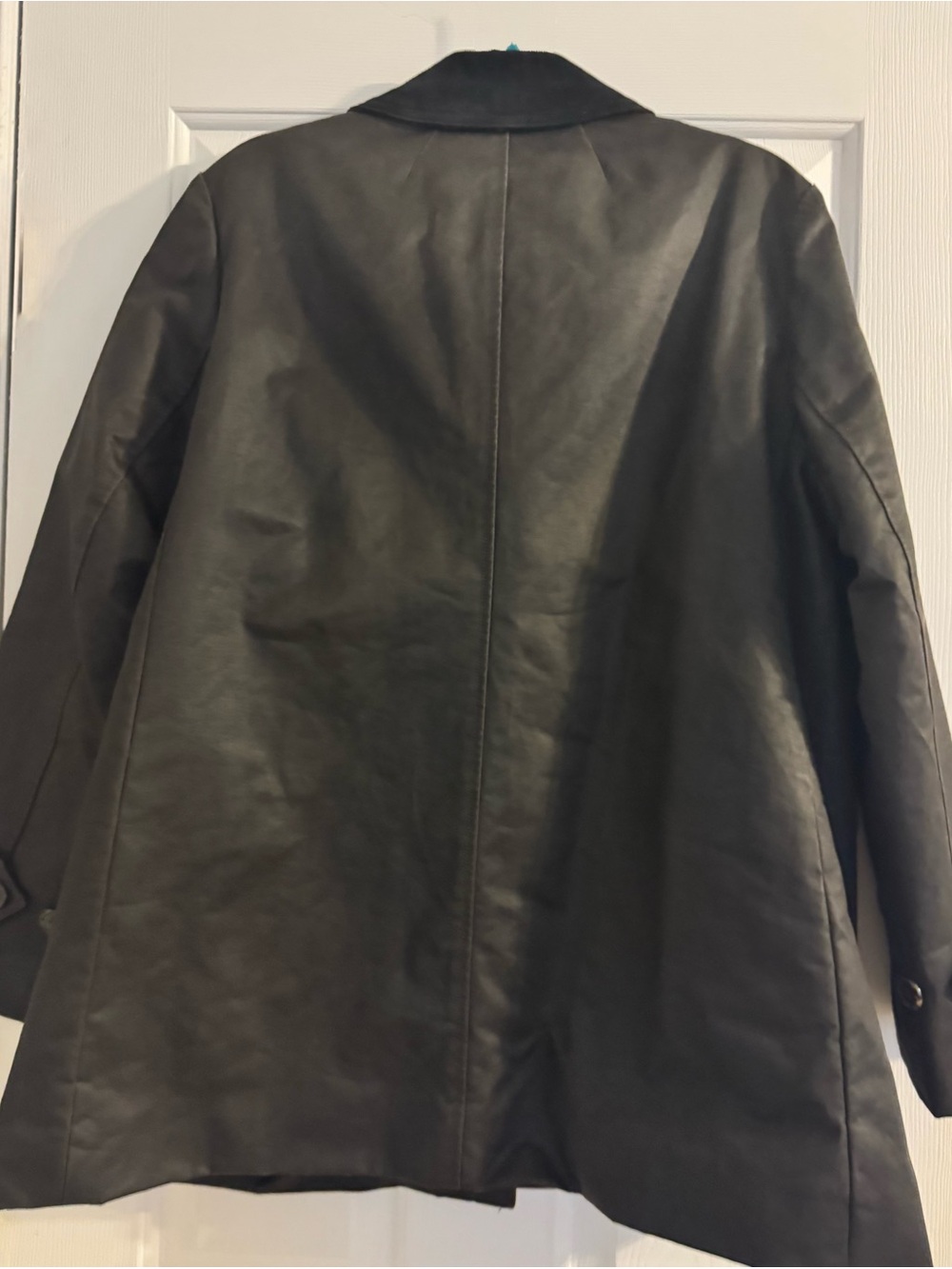 J. Crew Black Grey Coated Barn Jacket Button Front - Picture 12 of 12